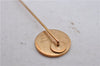 Authentic HERMES Sellier Bijouterie Fantaisie Pin Brooch Accessory Gold 3549D