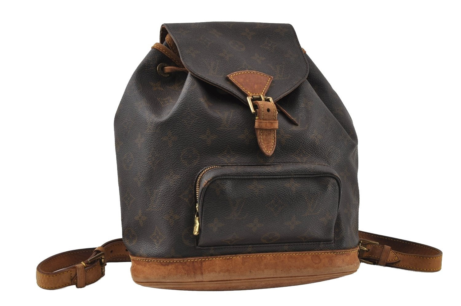 Authentic Louis Vuitton Monogram Montsouris MM Backpack M51136 LV 3549I