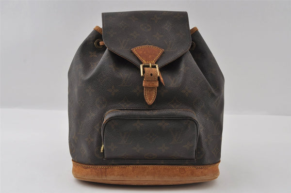 Authentic Louis Vuitton Monogram Montsouris MM Backpack M51136 LV 3549I