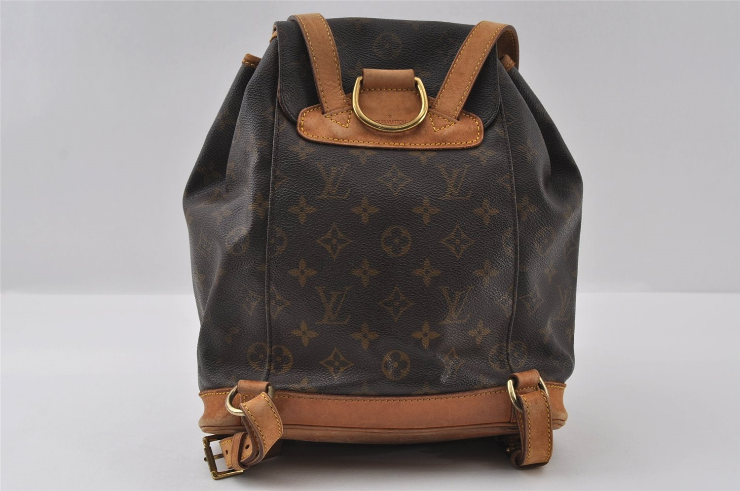 Authentic Louis Vuitton Monogram Montsouris MM Backpack M51136 LV 3549I