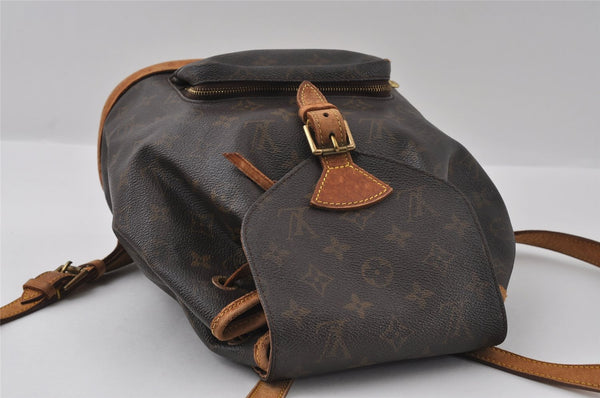 Authentic Louis Vuitton Monogram Montsouris MM Backpack M51136 LV 3549I