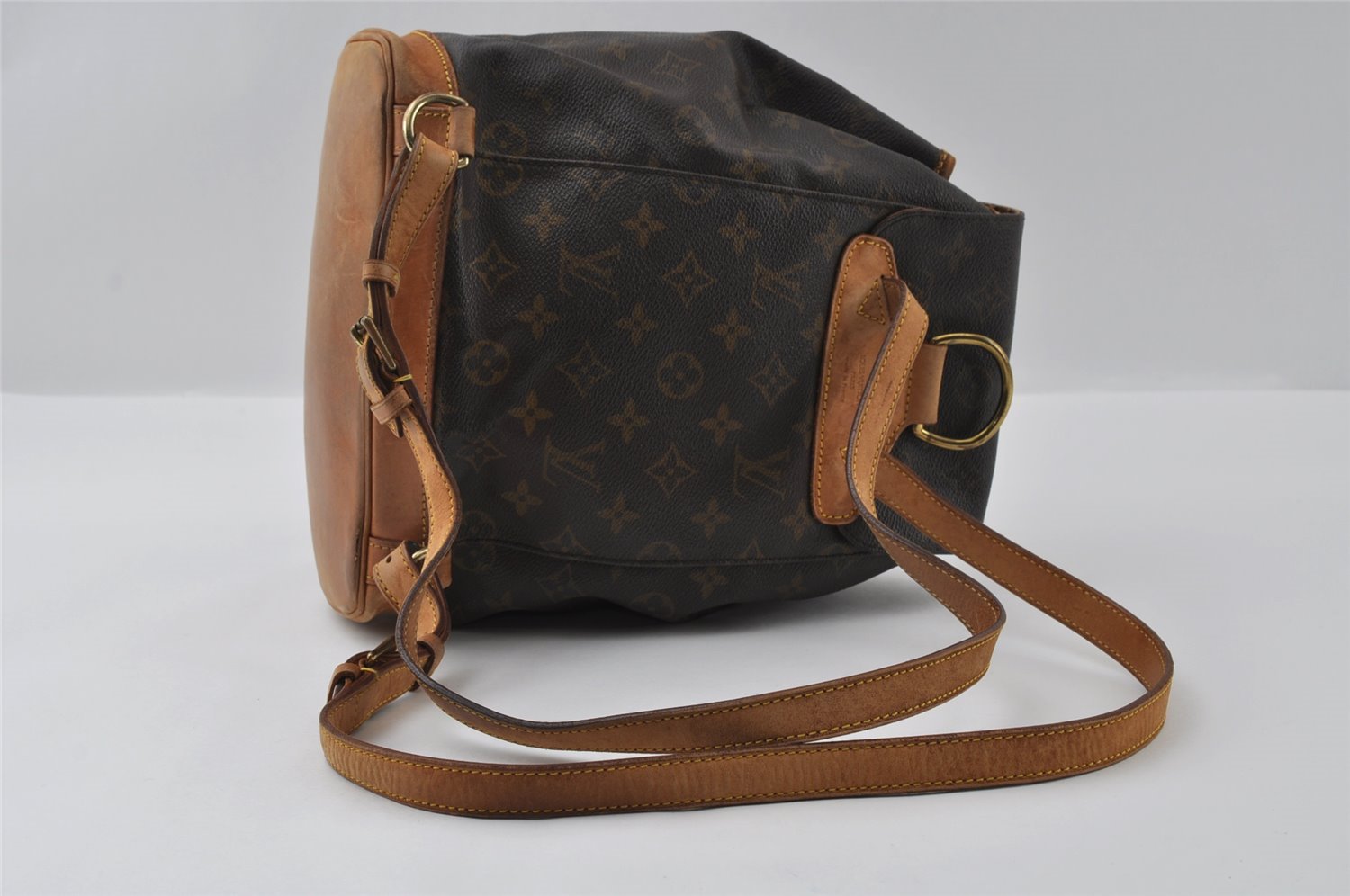 Authentic Louis Vuitton Monogram Montsouris MM Backpack M51136 LV 3549I