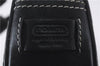 Authentic COACH Signature Shoulder Hand Bag Purse Canvas Leather Black 3550D