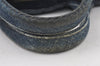 Authentic PRADA Vintage Canapa SS DENIM Hand Bag Purse BN2439 Blue 3550I