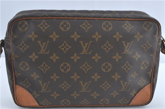 Auth Louis Vuitton Monogram Trocadero 30 Shoulder Cross Body Bag M51272 LV 3551C