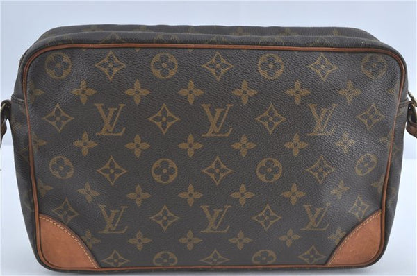 Auth Louis Vuitton Monogram Trocadero 30 Shoulder Cross Body Bag M51272 LV 3551C