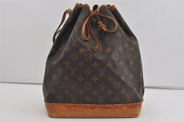 Authentic Louis Vuitton Monogram Noe Shoulder Drawstring Bag M42224 LV 3552I