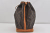 Authentic Louis Vuitton Monogram Noe Shoulder Drawstring Bag M42224 LV 3552I