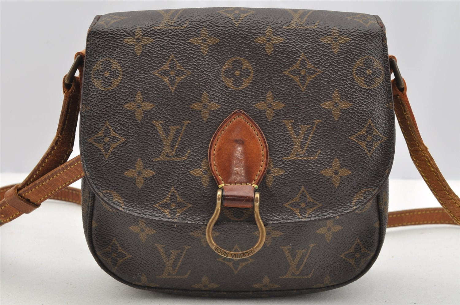 Authentic Louis Vuitton Monogram Saint Cloud MM M51243 Shoulder Cross Bag 3554I
