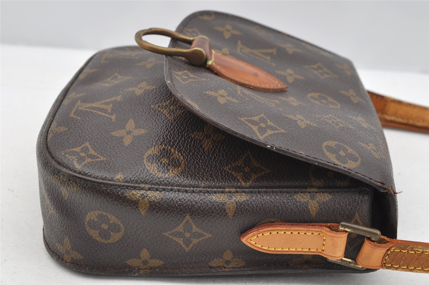Authentic Louis Vuitton Monogram Saint Cloud MM M51243 Shoulder Cross Bag 3554I