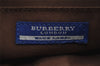 Authentic BURBERRY BLUE LABEL Check Shoulder Bag Canvas Leather Brown 3555I