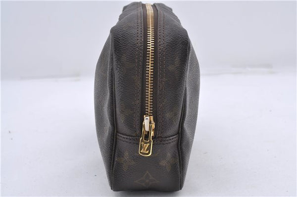 Auth Louis Vuitton Monogram Trousse Toilette 23 Clutch Hand Bag M47524 LV 3556D