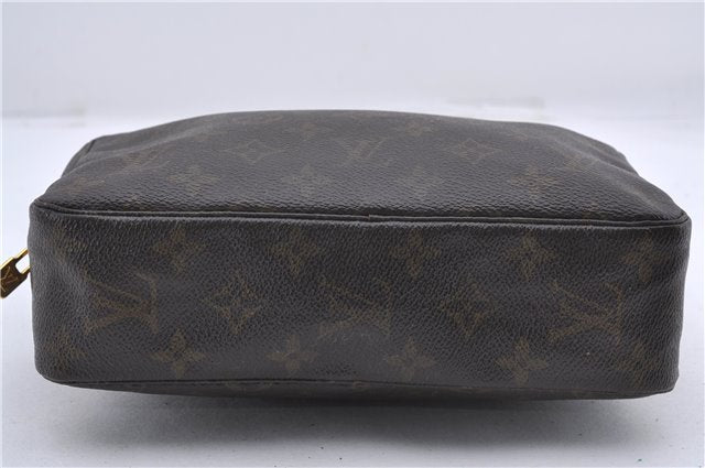 Auth Louis Vuitton Monogram Trousse Toilette 23 Clutch Hand Bag M47524 LV 3556D