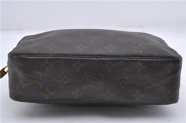 Auth Louis Vuitton Monogram Trousse Toilette 23 Clutch Hand Bag M47524 LV 3556D