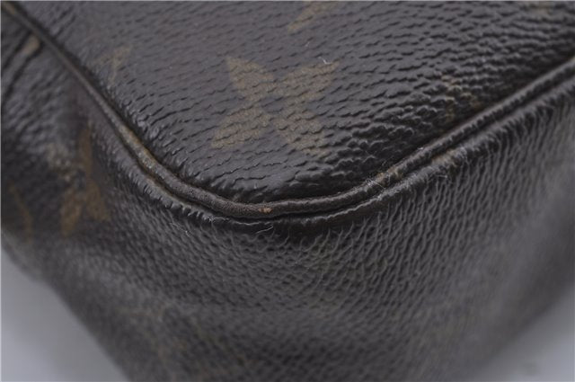 Auth Louis Vuitton Monogram Trousse Toilette 23 Clutch Hand Bag M47524 LV 3556D