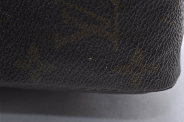 Auth Louis Vuitton Monogram Trousse Toilette 23 Clutch Hand Bag M47524 LV 3556D