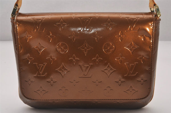 Auth Louis Vuitton Vernis Thompson Street Shoulder Bag Brown M91124 LV 3557I