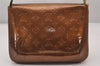 Auth Louis Vuitton Vernis Thompson Street Shoulder Bag Brown M91124 LV 3557I