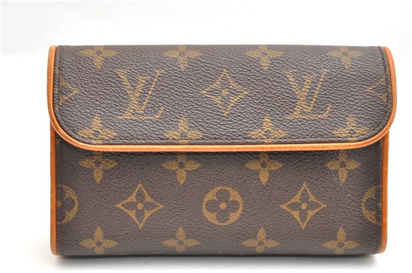 Auth Louis Vuitton Monogram Pochette Florentine Pouch Waist Bag M51855 LV 3558F