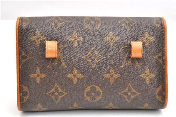 Auth Louis Vuitton Monogram Pochette Florentine Pouch Waist Bag M51855 LV 3558F