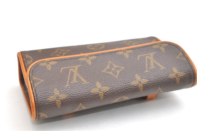 Auth Louis Vuitton Monogram Pochette Florentine Pouch Waist Bag M51855 LV 3558F