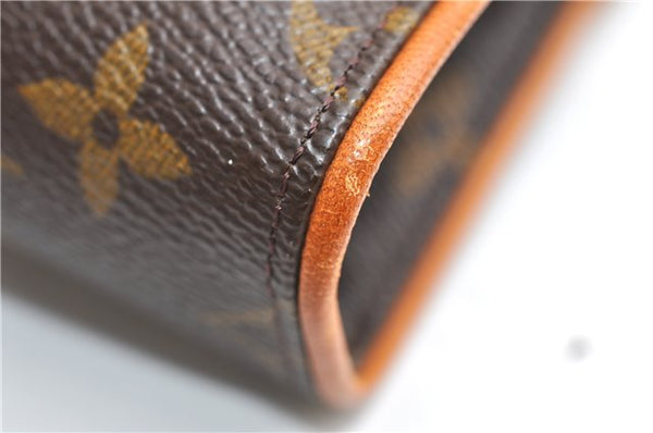 Auth Louis Vuitton Monogram Pochette Florentine Pouch Waist Bag M51855 LV 3558F