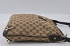 Authentic GUCCI Abbey Shoulder Cross Bag GG Canvas Leather 131326 Brown 3559I