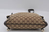 Authentic GUCCI Abbey Shoulder Cross Bag GG Canvas Leather 131326 Brown 3559I