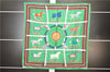 Authentic HERMES Carre 90 Scarf "Couvertures et tenues de Jour" Silk Green 3560D