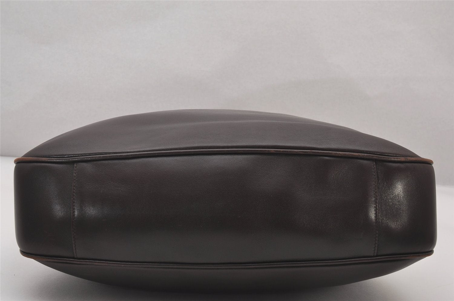 Authentic GUCCI Vintage Bamboo 2Way Shoulder Tote Bag Leather Brown 3561I