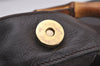 Authentic GUCCI Vintage Bamboo 2Way Shoulder Tote Bag Leather Brown 3561I