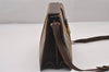 Authentic GUCCI Web Sherry Line Shoulder Cross Bag GG PVC Leather Brown 3563I