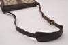 Authentic GUCCI Web Sherry Line Shoulder Cross Bag GG PVC Leather Brown 3563I