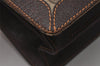 Authentic GUCCI Web Sherry Line Shoulder Cross Bag GG PVC Leather Brown 3563I
