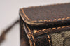 Authentic GUCCI Web Sherry Line Shoulder Cross Bag GG PVC Leather Brown 3563I