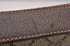 Authentic GUCCI Web Sherry Line Shoulder Cross Bag GG PVC Leather Brown 3563I