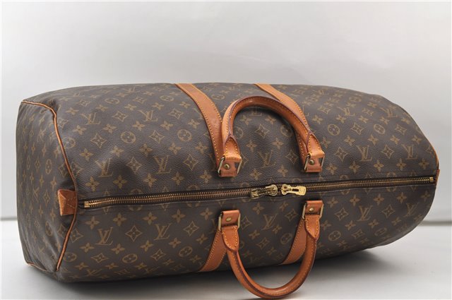 Authentic Louis Vuitton Monogram Keepall 55 Travel Boston Bag M41424 LV 3564E