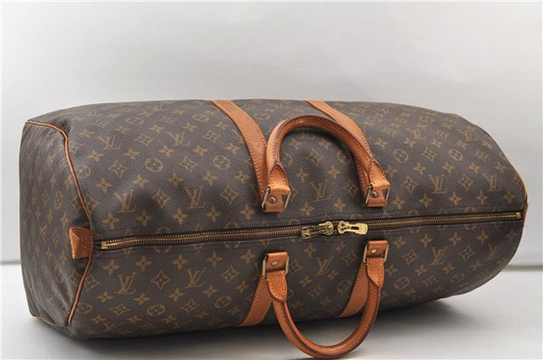 Authentic Louis Vuitton Monogram Keepall 55 Travel Boston Bag M41424 LV 3564E