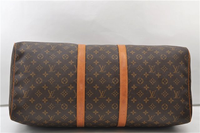 Authentic Louis Vuitton Monogram Keepall 55 Travel Boston Bag M41424 LV 3564E