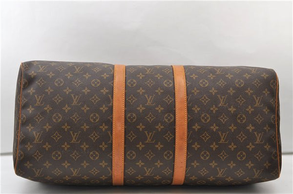 Authentic Louis Vuitton Monogram Keepall 55 Travel Boston Bag M41424 LV 3564E