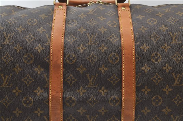 Authentic Louis Vuitton Monogram Keepall 55 Travel Boston Bag M41424 LV 3564E