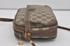 Authentic GUCCI Vintage Shoulder Cross Body Bag GG PVC Leather Purse Brown 3564I