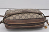 Authentic GUCCI Vintage Shoulder Cross Body Bag GG PVC Leather Purse Brown 3564I