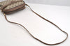 Authentic GUCCI Vintage Shoulder Cross Body Bag GG PVC Leather Purse Brown 3564I