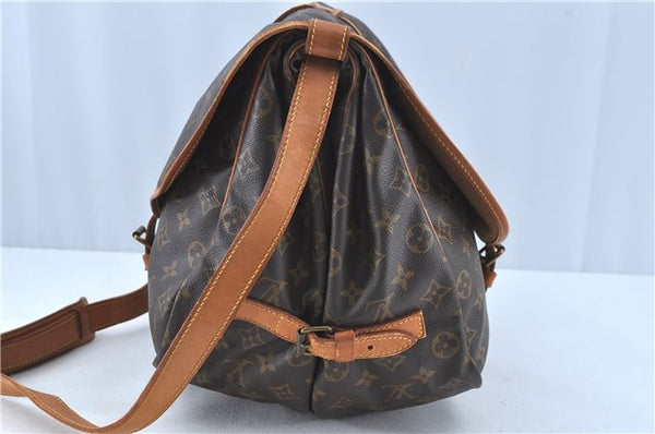 Auth Louis Vuitton Monogram Saumur 35 Shoulder Cross Body Bag M42254 LV 3565B