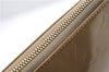 Authentic Louis Vuitton Vernis Lexington Hand Bag Pouch Beige M91010 LV 3565E