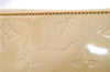 Authentic Louis Vuitton Vernis Lexington Hand Bag Pouch Beige M91010 LV 3565E