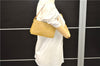 Authentic Louis Vuitton Vernis Lexington Hand Bag Pouch Beige M91010 LV 3565E