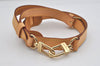 Authentic Louis Vuitton Leather Shoulder Strap Beige 39-46.1" LV 3566I