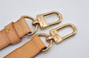 Authentic Louis Vuitton Leather Shoulder Strap Beige 39-46.1" LV 3566I